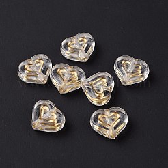 Transparent Plating Acrylic Beads&nbsp;OACR-C013-19