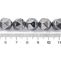合成テラヘルツ石ビーズ連売り  多面カット  ポリゴン  10.5x10x12mm  穴：1mm  約32個/連  15.35''（39センチメートル）&nbsp;G-P571-F01-01