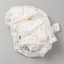 Cotton Embroidery Flower Hollow Lace Ribbon&nbsp;OCOR-WH0078-216
