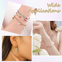 8Pcs 4 Styles Brass Micro Pave Clear Cubic Zirconia Charms&nbsp;KK-CJ0002-99