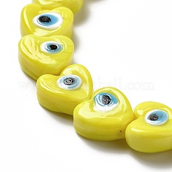 Handmade Evil Eye Lampwork Beads Strands&nbsp;LS-LAMP-E023-07B-04