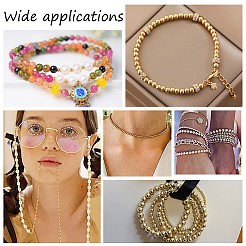 280Pcs 8 Style Brass Beads&nbsp;KK-PH0004-74