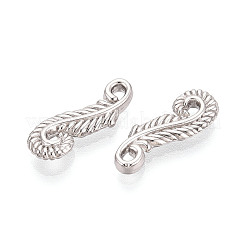 304ステンレスペンダント  羽  ステンレス鋼色  17.5x7x2mm  穴：1.6mm&nbsp;STAS-N114-52P