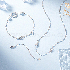 3Pcs 925 Sterling Silver Cable Chain Extenders&nbsp;AJEW-BC0007-62P
