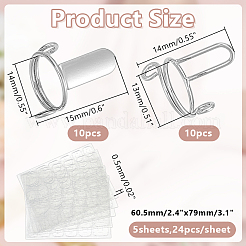 Brass False Nail Rings&nbsp;MRMJ-AR0001-28P