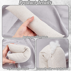 ブレスレットを飾るためのリネン製ジュエリーピロー  きらめき  ゲインボロ  28.5x8x5.5cm  直径：190mm&nbsp;DIY-WH0170-42B