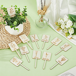 24Pcs Boxwood Plant Labels&nbsp;AJEW-SP0004-18