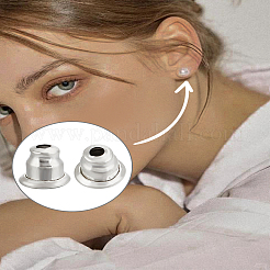 20Pcs 304 Stainless Steel Ear Nuts&nbsp;STAS-LP0004-02