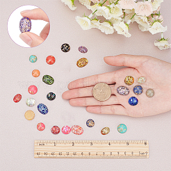 90Pcs 6 Style Resin Cabochons&nbsp;CRES-SC0001-80