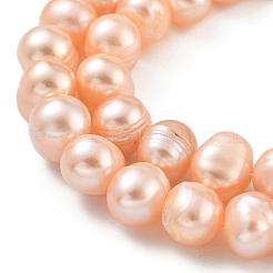Natural Cultured Freshwater Pearl Beads Strands&nbsp;PEAR-C003-09E