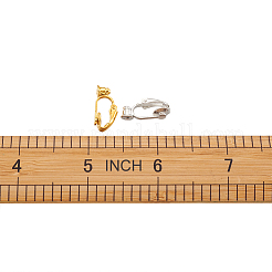Brass Clip on Earring Converter&nbsp;KK-TA0007-43