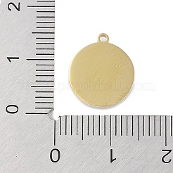 ガラスチャーム  イオンプレーティング（IP）304ステンレス鋼製金具  手動研磨  18KGP本金メッキ  太陽のチャーム  フラットラウンド  13.5x12x2.5mm  穴：1.2mm&nbsp;STAS-P366-37A-G