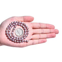 天然養殖淡水パールビーズ連売り  ライス  アザミ  6.5~7.5x5~5.7mm  穴：0.7~0.8mm  約55~56個/連  14.57インチ（37cm）&nbsp;PEAR-N012-05T