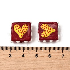 Handmade Lampwork Enamel Beads&nbsp;LAMP-S079-09F