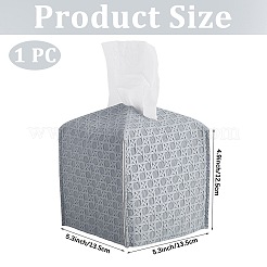1Pc Crossed Textured Imitation Leather Tissue Boxes&nbsp;CON-CL0001-04B