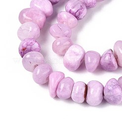 Dyed Natural Yellow Jade Beads Strands&nbsp;G-ZX005-13A