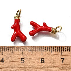 Brass Enamel Pendants&nbsp;KK-Q043-28A-02