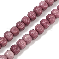 Natural Rhodonite Beads Strands&nbsp;G-Z080-B07-8x6mm