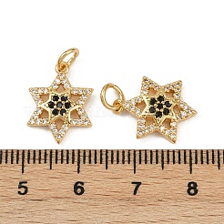 Brass Micro Pave Cubic Zirconia Pendants&nbsp;KK-C093-26B-G