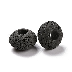 Natural Lava Rock European Beads&nbsp;GGDA007-4A
