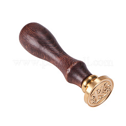DIY Letter Scrapbook Brass Wax Seal Stamps and Wood Handle Sets&nbsp;AJEW-PH0010-K