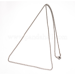 Non-Tarnish 304 Stainless Steel Cable Chain Necklaces&nbsp;LS-NJEW-L398-04P
