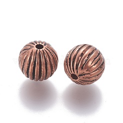 CCBプラスチックビーズ  ラウンド  段ボールビーズ  赤銅鉱  12mm  穴：2mm&nbsp;CCB-P005-040R