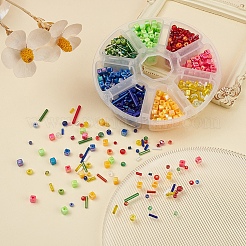 Cube & Seed Beads Kit for DIY Jewelry Making&nbsp;DIY-YW0004-83B