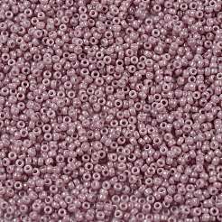 MIYUKIラウンドロカイユビーズ  日本製シードビーズ  （rr599)不透明アンティークローズ光沢  15/0  1.5mm  穴：0.7mm  約5555PCS /ボトル  10 G /ボトル&nbsp;SEED-JP0010-RR0599