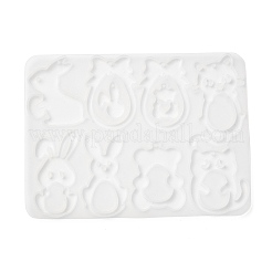 Rabbit Easter Theme DIY Pendant Silicone Molds&nbsp;DIY-G103-01B