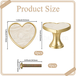 Heart Zinc Alloy Drawer Handles&nbsp;FIND-GF0009-43