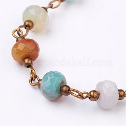 Handmade Amazonite Beaded Chains&nbsp;AJEW-JB00268-04