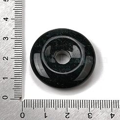 天然苔瑪瑙のペンダント  ドーナツ/円盤チャーム  29.5~30.5x7.5~8mm  穴：6.3~6.5mm&nbsp;G-F820-13A-15
