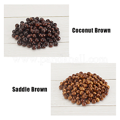 ウッドビーズ  ロンデル  ミックスカラー  10~11x8~11mm  穴：3mm  2色  500個/カラー  1000pc&nbsp;WOOD-GA0001-18