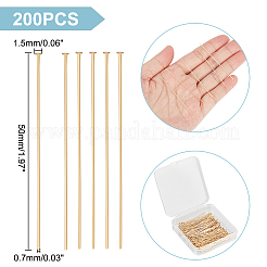 200Pcs 304 Stainless Steel Flat Head Pins&nbsp;STAS-UN0047-84