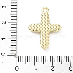 合金ラインストーンペンダント  クロスチャーム  長持ちメッキ  ゴールドカラー  26x19x3mm  穴：1.6mm&nbsp;FIND-D044-09G