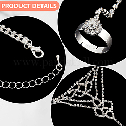 2Pcs Crystal Rhinestone Tennis Ring Bracelet&nbsp;BJEW-CN0001-18