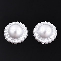 ABS Plastic Imitation Pearl Cabochons&nbsp;SACR-T015-10-01