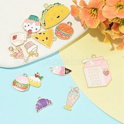 14Pcs 14 Styles Alloy & 304 Stainless Steel Enamel Pendants&nbsp;ENAM-YW0008-50