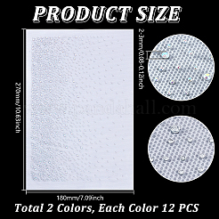 24Pcs 2 Colors Glass Hotfix Rhinestone&nbsp;DIY-NB0016-25A