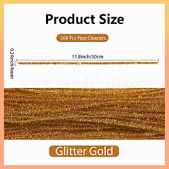 DIYのぬいぐるみスティック  シェニール織の茎  パイプクリーナー  キッズクラフト素材  キャメル  350~380x6mm  100個/セット&nbsp;FIND-WH20019-101C