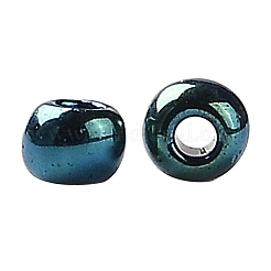Fgb 200g 8色 12/0グレードA ラウンドガラスシードビーズ  メタリックカラー  ミックスカラー  2x1.5mm  穴：0.3mm  25 G /カラー  約13300個/箱&nbsp;SEED-JP0010-11-2mm