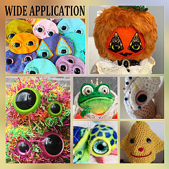 20Pcs 5 Colors Glass Craft Eyes Cabochons&nbsp;DOLL-PH0001-51