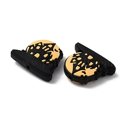 ハロウィンシリコンビーズ  城  26.5x31.5x9.5mm  穴：2mm&nbsp;LS-SIL-SZC0001-01D