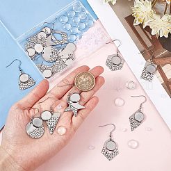 16Pcs 8 Style 304 Stainless Steel Earring Hooks&nbsp;STAS-CA0001-84