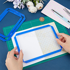 1 Set 3 Sizes Acrylic Sticky Notes Bookbinding Guide Template&nbsp;DIY-BC0012-62