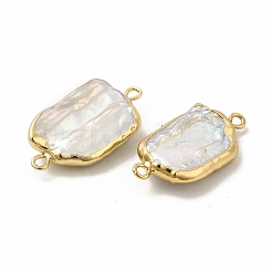 Baroque Natural Keshi Pearl Connector Charms&nbsp;PEAR-P004-11KCG
