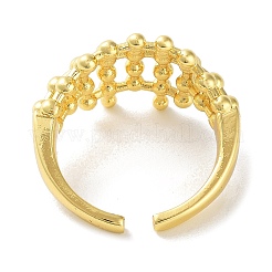 Brass Open Cuff Rings for Women&nbsp;RJEW-E292-02G
