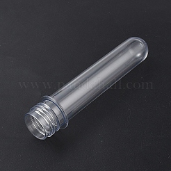 チューブ型透明ペットビーズ容器  ふたなし  透明  14.1x3.1cm  内径：2.2のCM&nbsp;FIND-WH0199-240