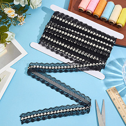 Polyester Lace Rivets Ribbon&nbsp;OCOR-GF0006-09B